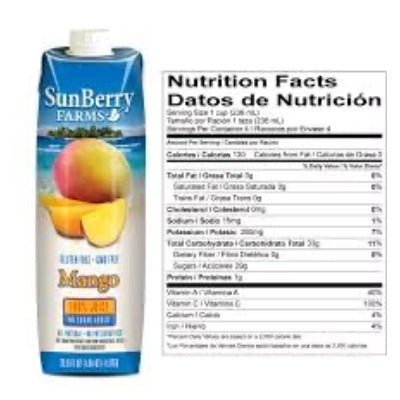 Juice Mango Nectar 100% 1L Default Title