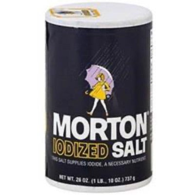Salt Table Iodized Morton 740gm Default Title