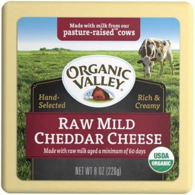 Cheese Raw Cheddar Mild Organic Default Title