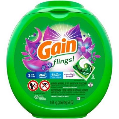 Detergent Pods Flings Moonlig 72 Ct Default Title