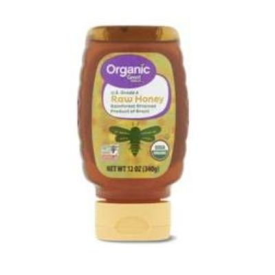 Honey Organic Raw Strained 12 oz Default Title