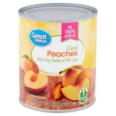 Peaches Sliced 100% Juice 29oz Default Title